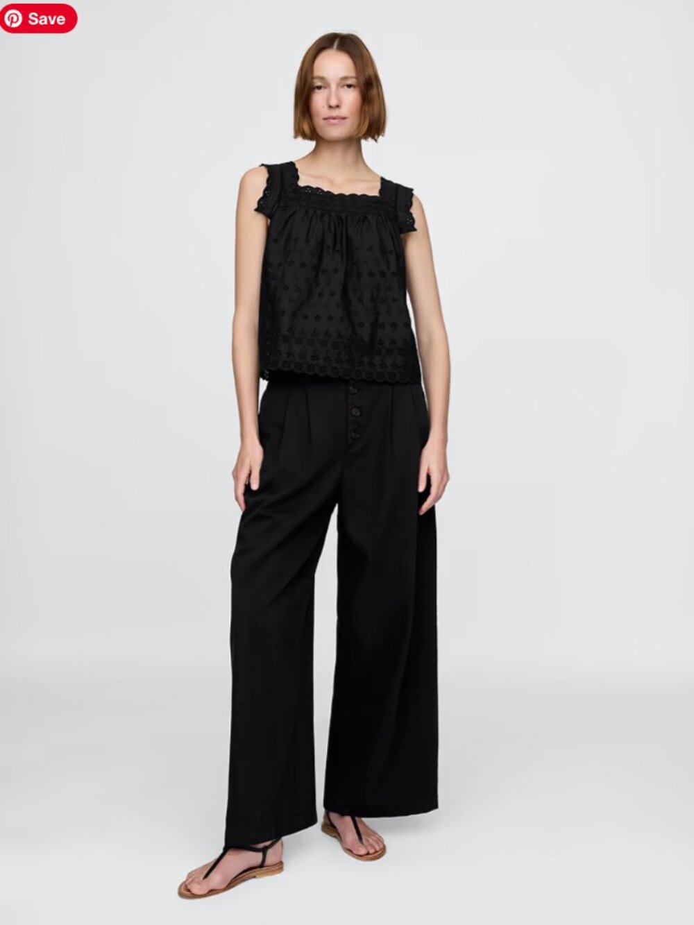 Gap + Doen High Rise Pleated Trousers SZ 8